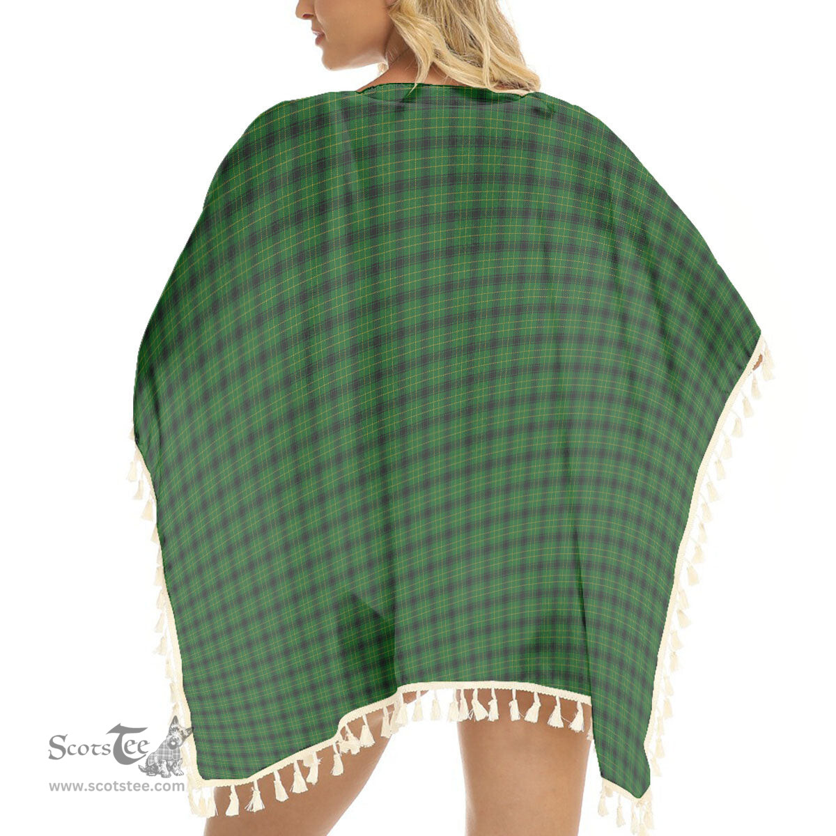 ScotsTee Shop Scottish Arthur Highland Society Tartan Square Fringed Shawl