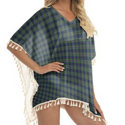 ScotsTee Shop Scottish Australian National Tartan Square Fringed Shawl