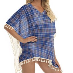 ScotsTee Shop Scottish Alexander of Menstry Ancient Tartan Square Fringed Shawl