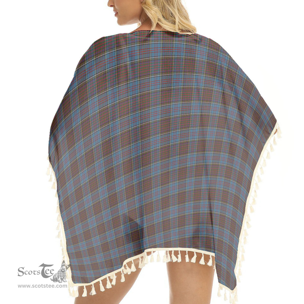 ScotsTee Shop Scottish Anderson Highland Society of London Tartan Square Fringed Shawl