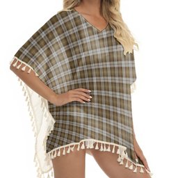 ScotsTee Shop Scottish Baillie Dress Tartan Square Fringed Shawl