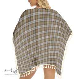 ScotsTee Shop Scottish Baillie Dress Tartan Square Fringed Shawl