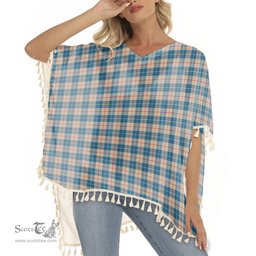 ScotsTee Shop Scottish Barclay Hunting #2 Modern Clan Tartan Square Fringed Shawl