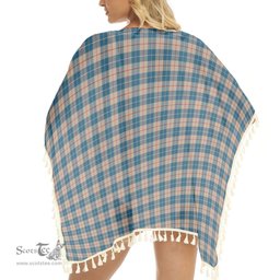 ScotsTee Shop Scottish Barclay Hunting #2 Modern Clan Tartan Square Fringed Shawl