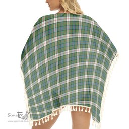 ScotsTee Shop Scottish Blair Dress Ancient Tartan Square Fringed Shawl