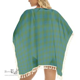 ScotsTee Shop Scottish Barclay Hunting Ancient Clan Tartan Square Fringed Shawl