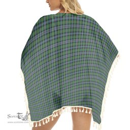 ScotsTee Shop Scottish Baillie of Lamington Ancient Clan Tartan Square Fringed Shawl