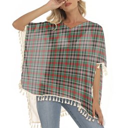 ScotsTee Shop Scottish Bruce of Kinnaird Tartan Square Fringed Shawl