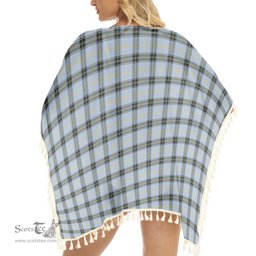 ScotsTee Shop Scottish Bell of the Borders Ancient Tartan Square Fringed Shawl