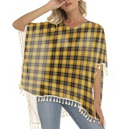 ScotsTee Shop Scottish Barclay Dress Ancient Clan Tartan Square Fringed Shawl