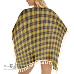 ScotsTee Shop Scottish Barclay Dress Ancient Clan Tartan Square Fringed Shawl