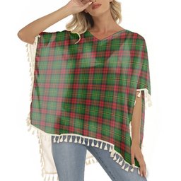 ScotsTee Shop Scottish Blackstock Hunting Tartan Square Fringed Shawl