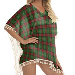 ScotsTee Shop Scottish Blackstock Hunting Tartan Square Fringed Shawl