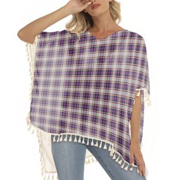ScotsTee Shop Scottish Bruce of Kinnaird Dress (Dance) Tartan Square Fringed Shawl