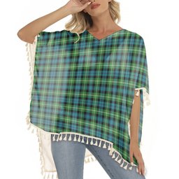 ScotsTee Shop Scottish Baillie of Polkemmet Ancient Tartan Square Fringed Shawl