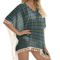 ScotsTee Shop Scottish Black Watch Coarse Kilt Ancient Tartan Square Fringed Shawl