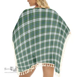 ScotsTee Shop Scottish Black Watch Dress Ancient Tartan Square Fringed Shawl