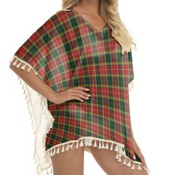 ScotsTee Shop Scottish Buchanan of Leny Tartan Square Fringed Shawl