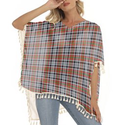 ScotsTee Shop Scottish Borthwick Dress Ancient Tartan Square Fringed Shawl
