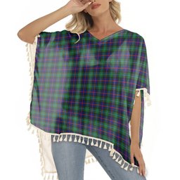 ScotsTee Shop Scottish Campbel of Cawdor Modern Tartan Square Fringed Shawl