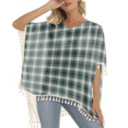 ScotsTee Shop Scottish Campbell Dress Modern Tartan Square Fringed Shawl
