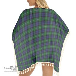 ScotsTee Shop Scottish Campbell of Argyll Smiths Tartan Square Fringed Shawl