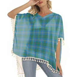 ScotsTee Shop Scottish Burns of California Ancient Tartan Square Fringed Shawl
