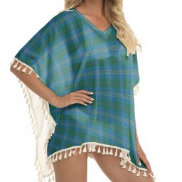 ScotsTee Shop Scottish Burns of California Ancient Tartan Square Fringed Shawl