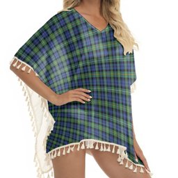 ScotsTee Shop Scottish Campbell of Argyll Ancient 2 Tartan Square Fringed Shawl