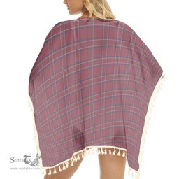 ScotsTee Shop Scottish Burnett Hunting Modern Tartan Square Fringed Shawl