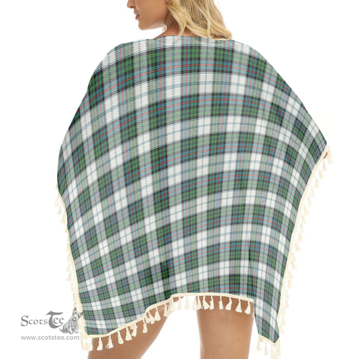 ScotsTee Shop Scottish Campbell of Cawdor Dress Ancient Tartan Square Fringed Shawl
