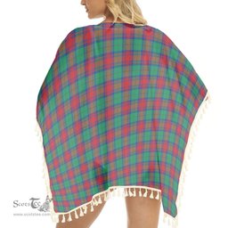 ScotsTee Shop Scottish Cranstoun Dress Modern Tartan Square Fringed Shawl