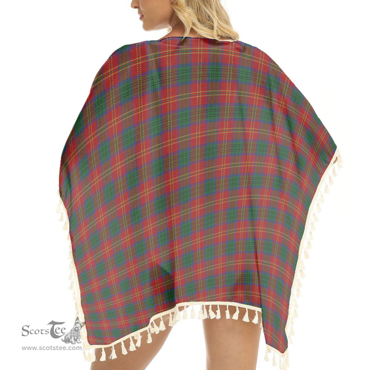 ScotsTee Shop Scottish Connolly Dress Tartan Square Fringed Shawl