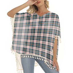 ScotsTee Shop Scottish Cameron of Erracht Dress Ancient Tartan Square Fringed Shawl