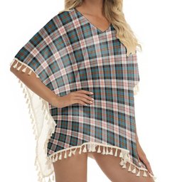 ScotsTee Shop Scottish Cameron of Erracht Dress Ancient Tartan Square Fringed Shawl