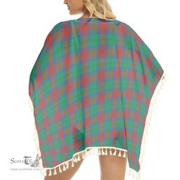 ScotsTee Shop Scottish Cranstoun Dress Ancient Tartan Square Fringed Shawl