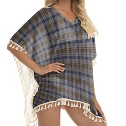 ScotsTee Shop Scottish Gayre Hunting Tartan Square Fringed Shawl