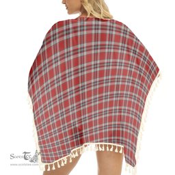 ScotsTee Shop Scottish Drummond of Perth Dress Tartan Square Fringed Shawl