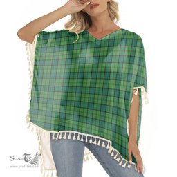 ScotsTee Shop Scottish Dunbar Hunting Modern Tartan Square Fringed Shawl