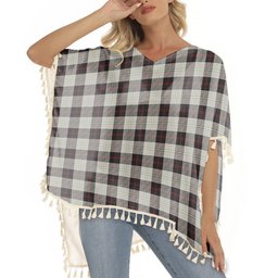 ScotsTee Shop Scottish Dunlop Hunting Modern Tartan Square Fringed Shawl