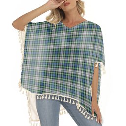 ScotsTee Shop Scottish Davidson of Tulloch Dress Ancient Tartan Square Fringed Shawl