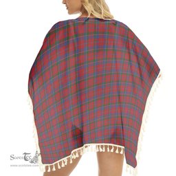 ScotsTee Shop Scottish Donald of Glenaladale Tartan Square Fringed Shawl