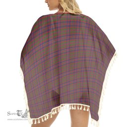 ScotsTee Shop Scottish Donald of Boisdale Tartan Square Fringed Shawl