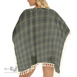 ScotsTee Shop Scottish Davidson Tulloch Dress Tartan Square Fringed Shawl