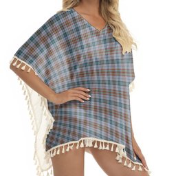 ScotsTee Shop Scottish Gayre Hunting Ancient Tartan Square Fringed Shawl