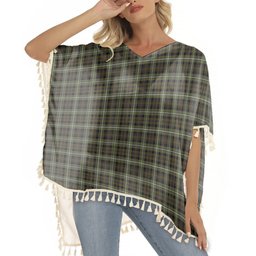 ScotsTee Shop Scottish Forbes of Druminnor Tartan Square Fringed Shawl