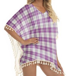 ScotsTee Shop Scottish Dunlop Dress Ancient Tartan Square Fringed Shawl