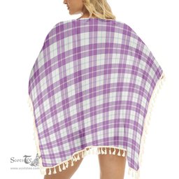 ScotsTee Shop Scottish Dunlop Dress Ancient Tartan Square Fringed Shawl