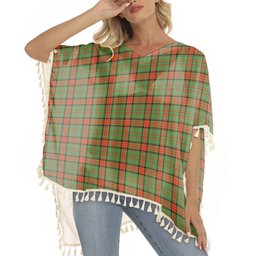 ScotsTee Shop Scottish Dalrymple of Castleton #2 Ancient Tartan Square Fringed Shawl