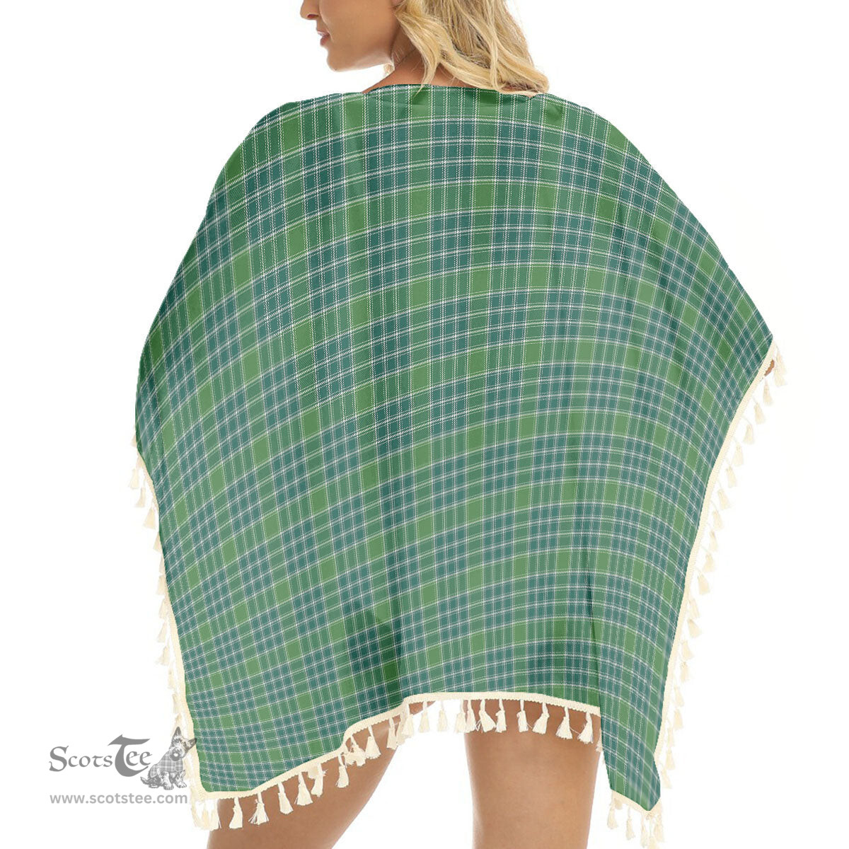 ScotsTee Shop Scottish Donald Lord of the Isles Hunting Ancient Tartan Square Fringed Shawl
